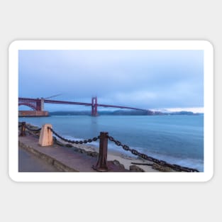 Golden Gate at Dawn Sticker